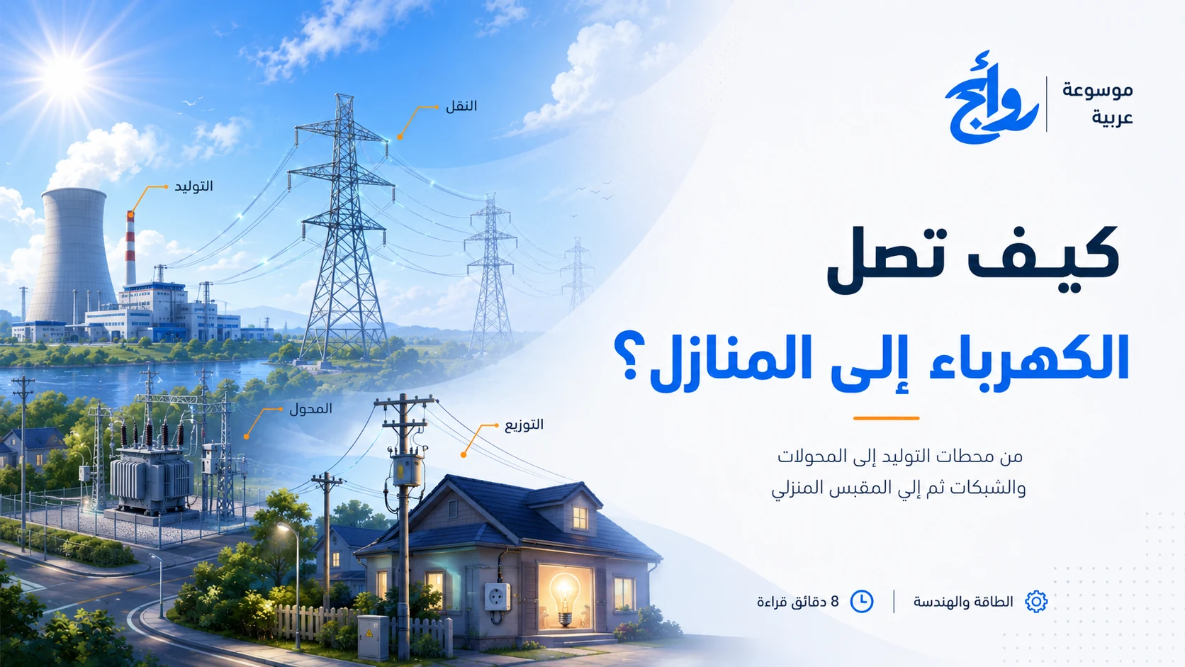 كيف تصل الكهرباء إلى المنازل؟
