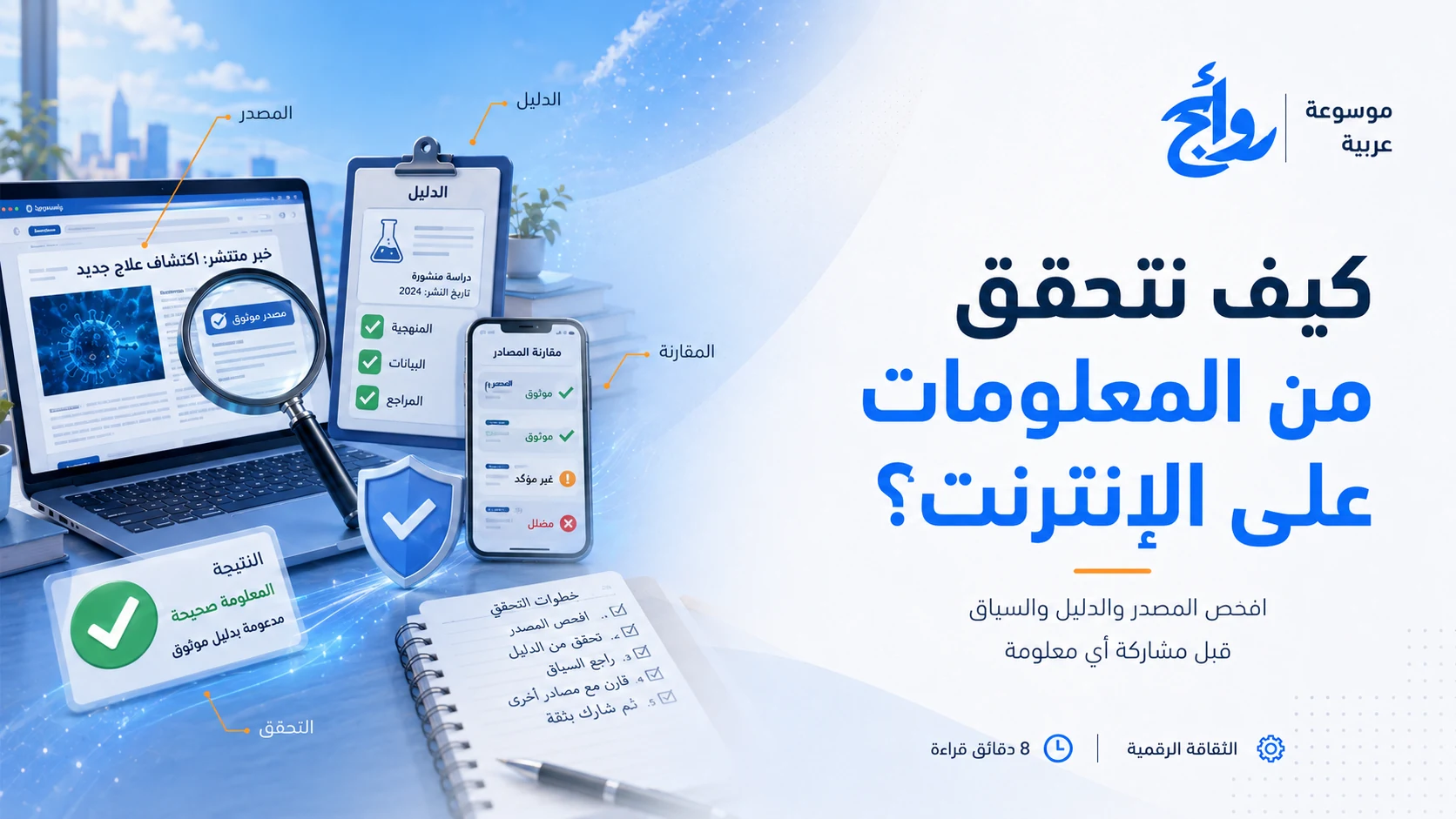 كيف نتحقق من المعلومات على الإنترنت؟